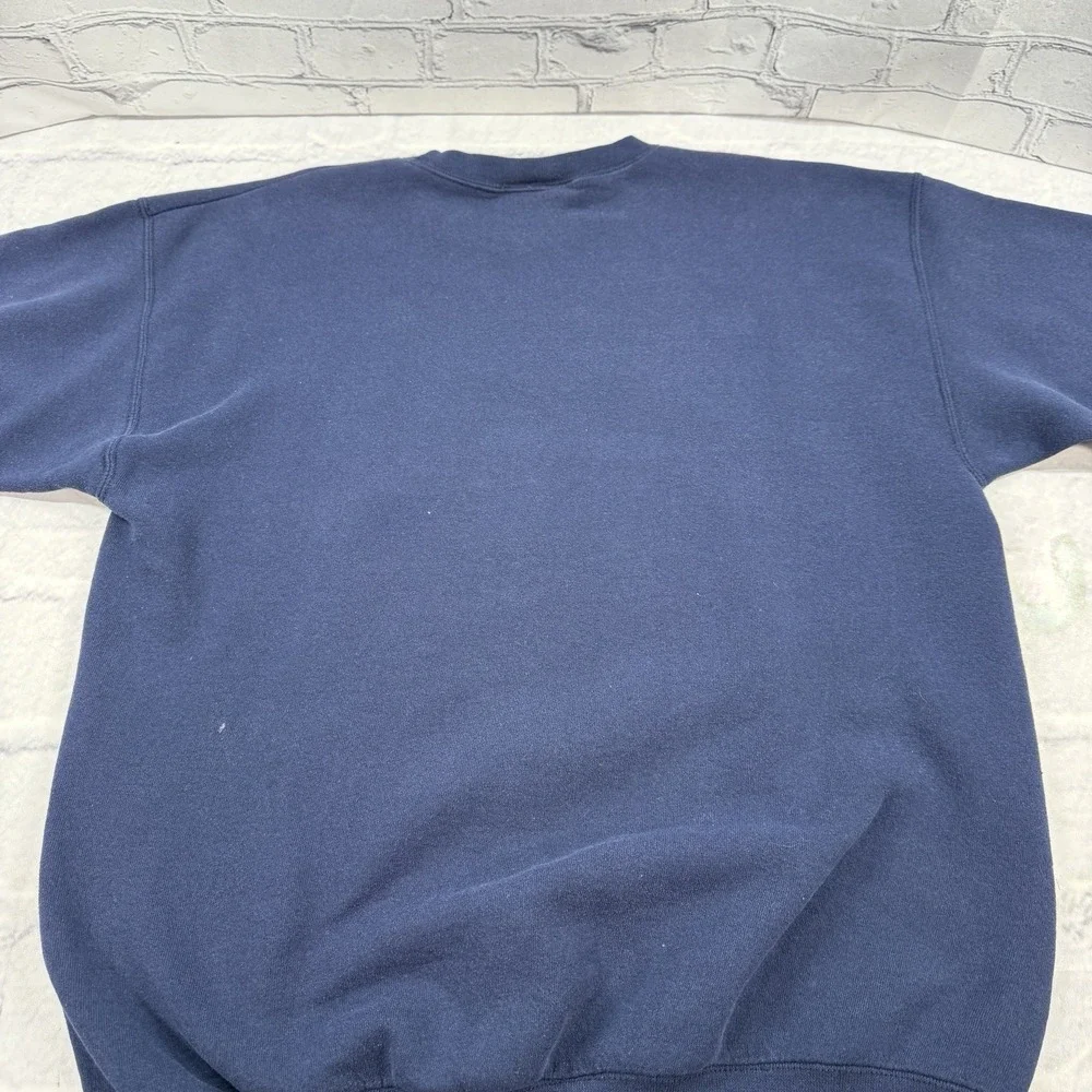 Vintage Crable Sportswear‎ NOTRE DAME Embroidered Navy SweatShirt Unisex Size M
